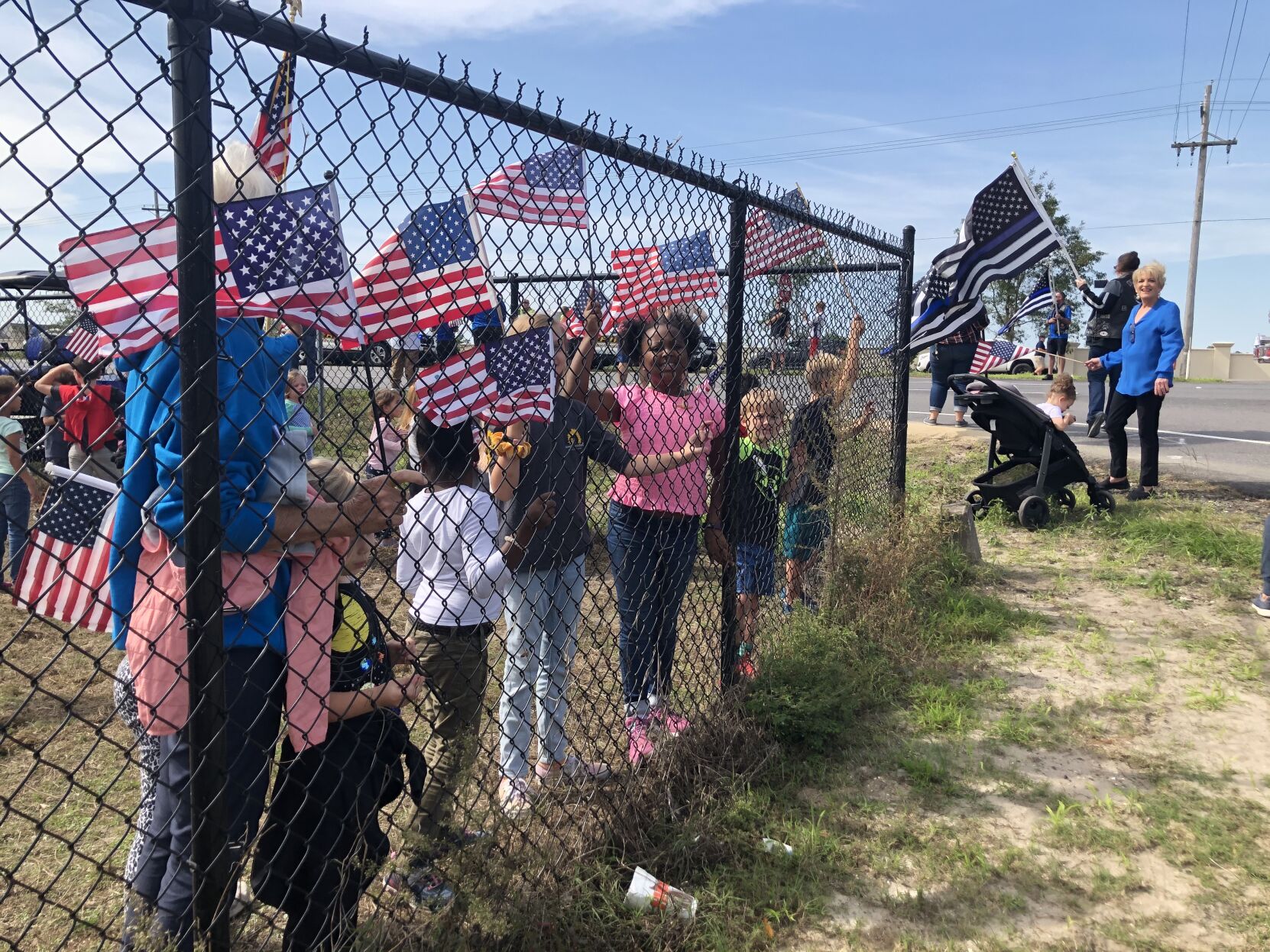 Flags in Myrtle Beach honor Jacob Hancher